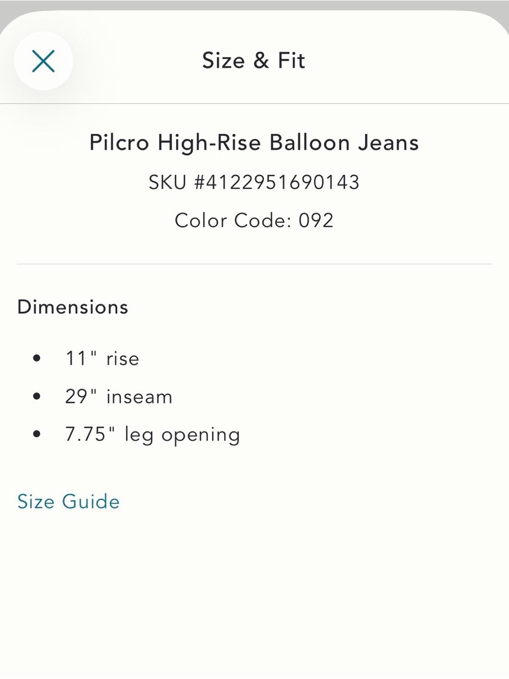 Pilcro High Rise Balloon Jeans Light Denim - Picture 6 of 6